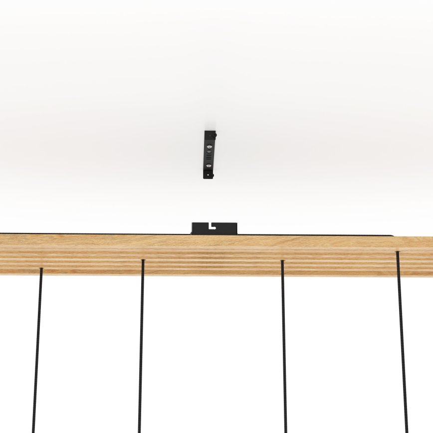 Eglo - Подвесная люстра 6xE27/40W/230V черный/коричневый