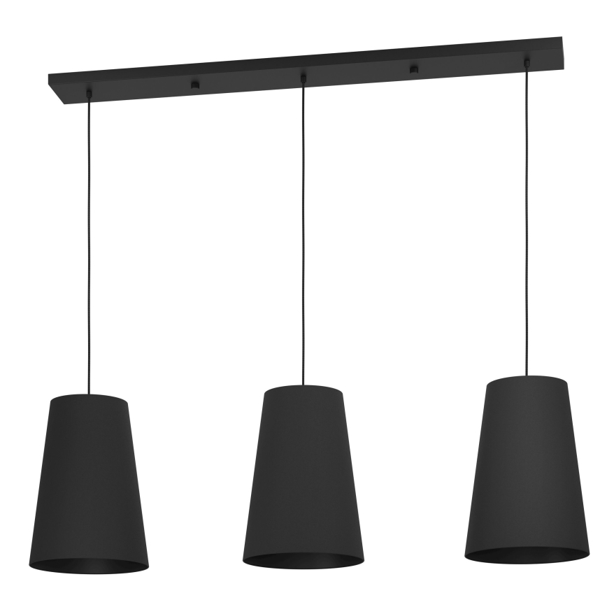 Eglo - Подвесная люстра 3xE27/40W/230V черный