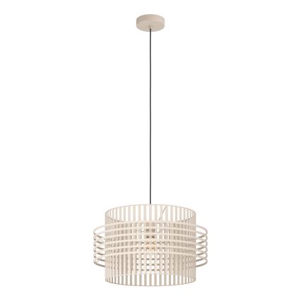 Eglo - Подвесная люстра 1xE27/40W/230V диаметр 48 см кремовый