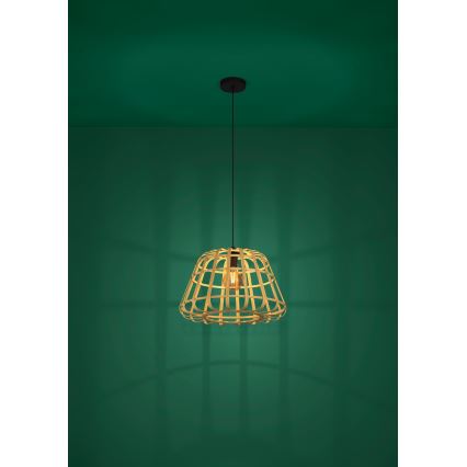 Eglo - Подвесная люстра 1xE27/40W/230V диаметр 50 см бамбук