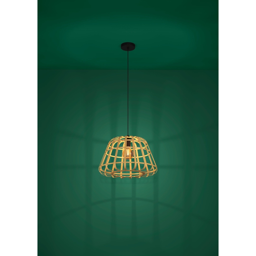 Eglo - Подвесная люстра 1xE27/40W/230V диаметр 50 см бамбук