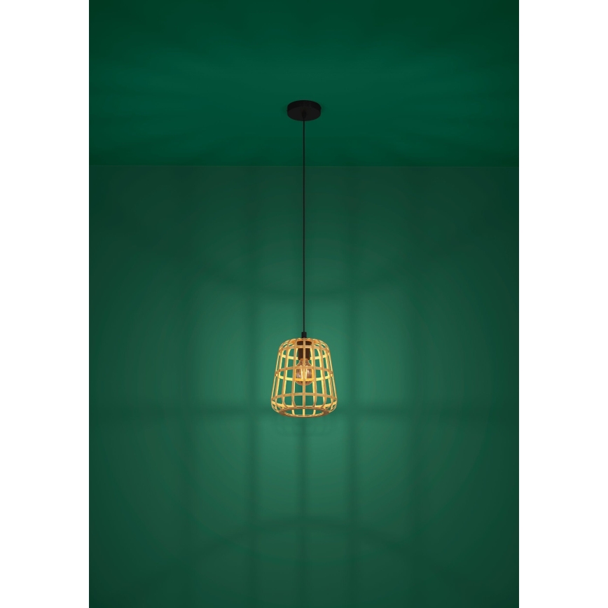 Eglo - Подвесная люстра 1xE27/40W/230V диаметр 24 см бамбук