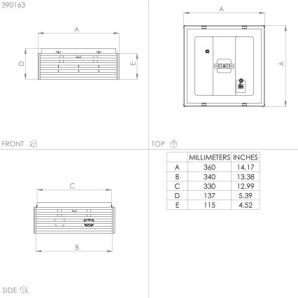 Eglo - Потолочный светильник 2xE27/40W/230V черный/коричневый