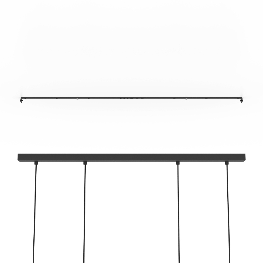 Eglo - Підвісна люстра 4xE27/40W/230V чорний/коричневий