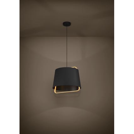 Eglo - Підвісна люстра 1xE27/40W/230V чорний