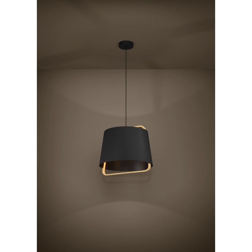 Eglo - Підвісна люстра 1xE27/40W/230V чорний