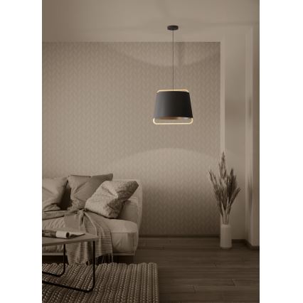 Eglo - Підвісна люстра 1xE27/40W/230V чорний