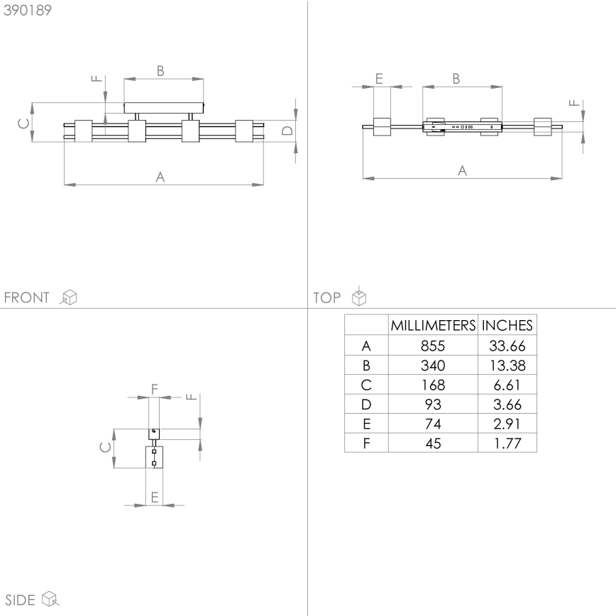 Eglo - Пристельова люстра 4xE27/40W/230V чорний/коричневий