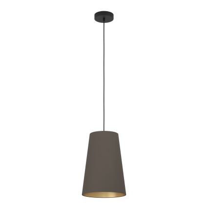 Eglo - Підвісна люстра 1xE27/40W/230V коричневий