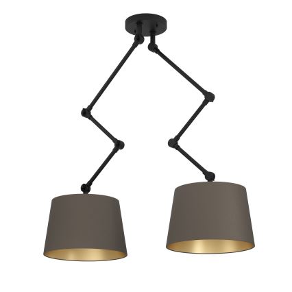 Eglo - Люстра на штанге 2xE27/40W/230V коричневый