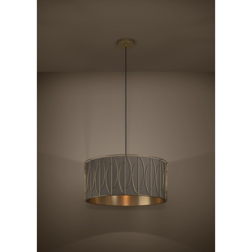 Eglo - Підвісна люстра 1xE27/40W/230V золотий/коричневий