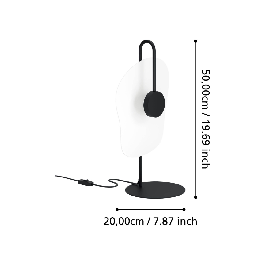 Eglo - Светодиодная настольная лампа LED/5,4W/230V 3000K черная