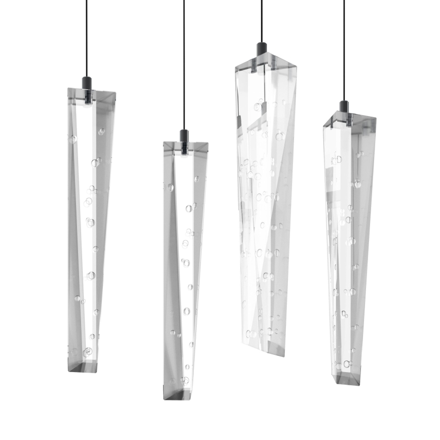 Eglo - Светодиодная подвесная люстра с регулированием яркости 6xLED/4,2W/230V 3000K прозрачная