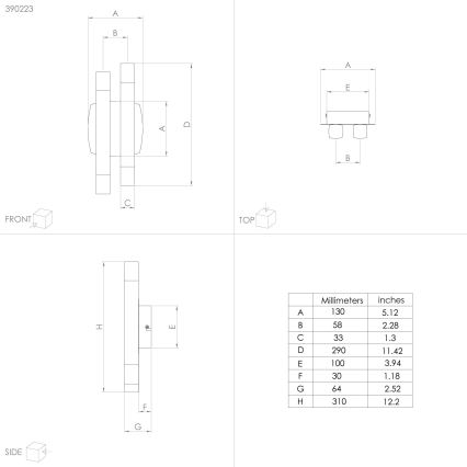 Eglo - Світлодіодний настінний світильник 4xLED/3,3W/230V 3000K антрацит/золотий