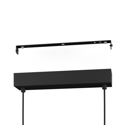 Eglo - Світлодіодна підвісна люстра з регулюванням яскравості LED/28,8W/230V 3000K чорний/коричневий
