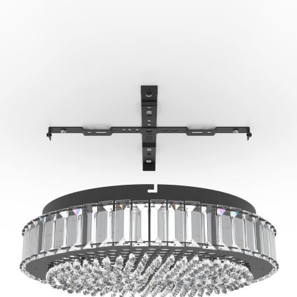 Eglo - Світлодіодний стельовий світильник з регулюванням яскравості LED/23,5W/230V 4000K чорний