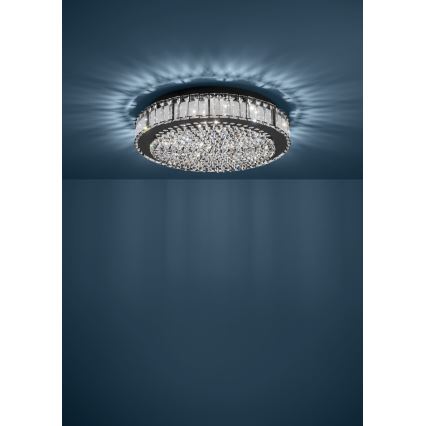 Eglo - Світлодіодний стельовий світильник з регулюванням яскравості LED/23,5W/230V 4000K чорний