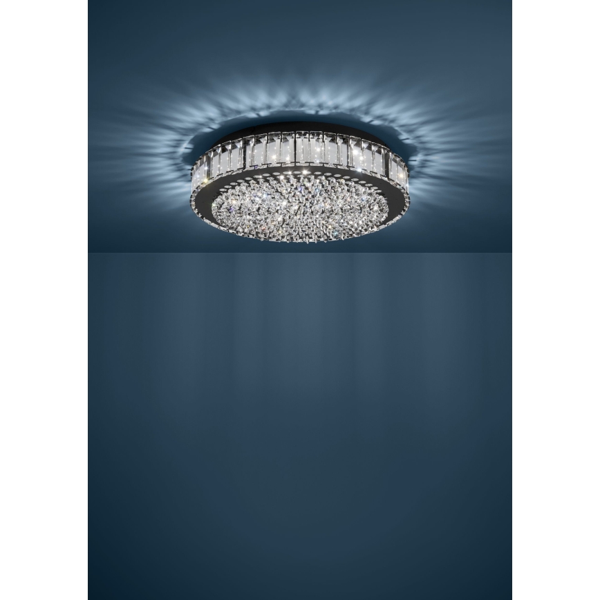 Eglo - Світлодіодний стельовий світильник з регулюванням яскравості LED/23,5W/230V 4000K чорний