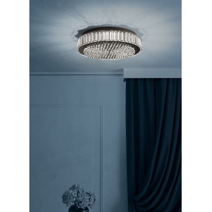 Eglo - Світлодіодний стельовий світильник з регулюванням яскравості LED/23,5W/230V 4000K чорний