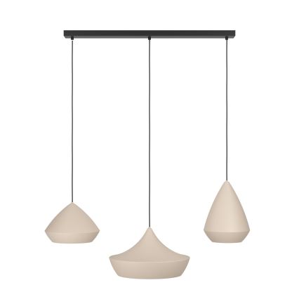 Eglo - Подвесная люстра 3xE27/28W/230V бежевый