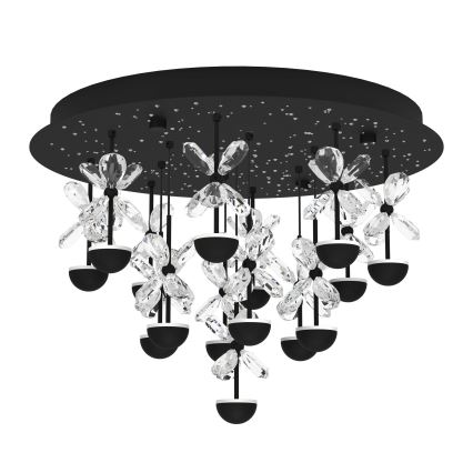 Eglo - Светодиодный потолочный светильник с регулированием яркости LED/27W/230V 3000K черный