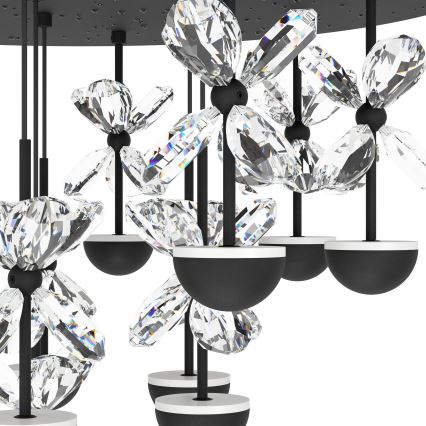 Eglo - Светодиодный потолочный светильник с регулированием яркости LED/27W/230V 3000K черный