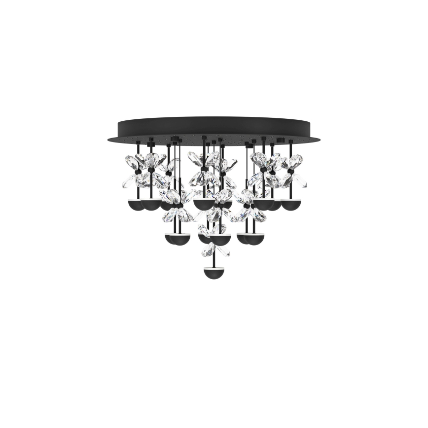 Eglo - Светодиодный потолочный светильник с регулированием яркости LED/27W/230V 3000K черный