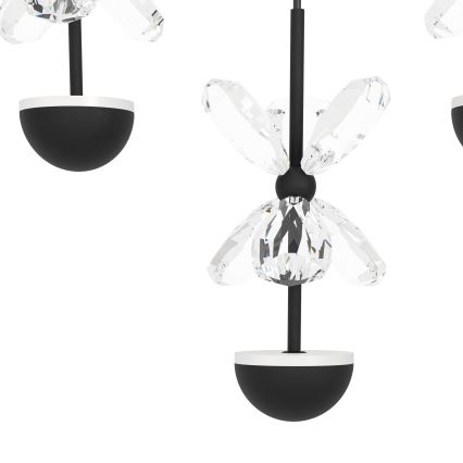 Eglo - Светодиодный потолочный светильник с регулированием яркости LED/77,4W/230V 3000K черная