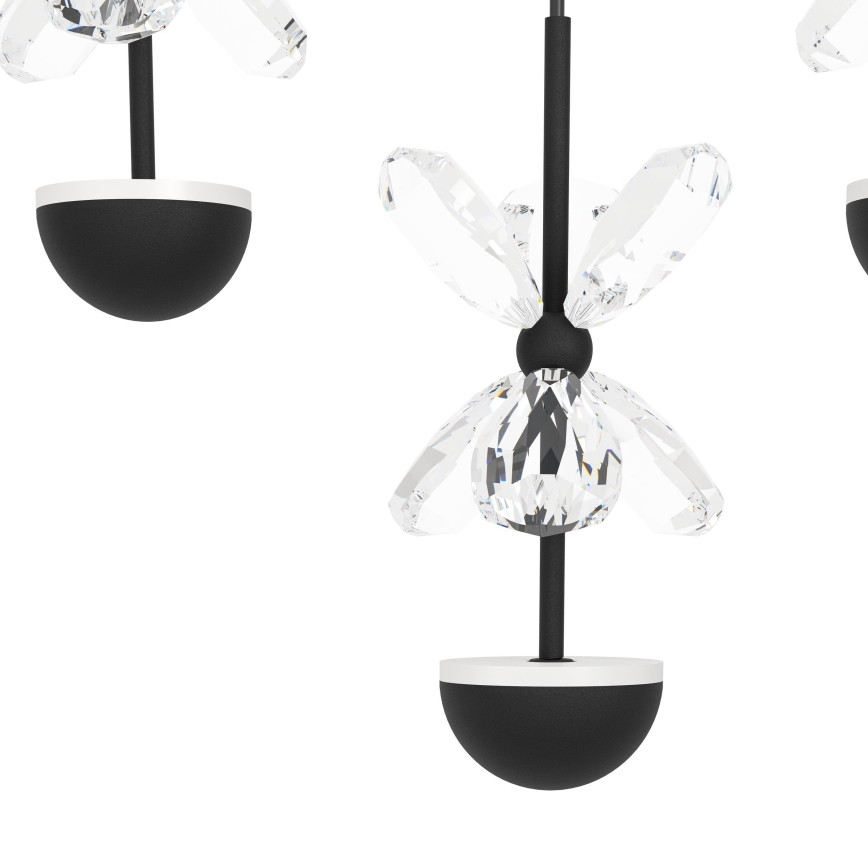 Eglo - Светодиодный потолочный светильник с регулированием яркости LED/77,4W/230V 3000K черная