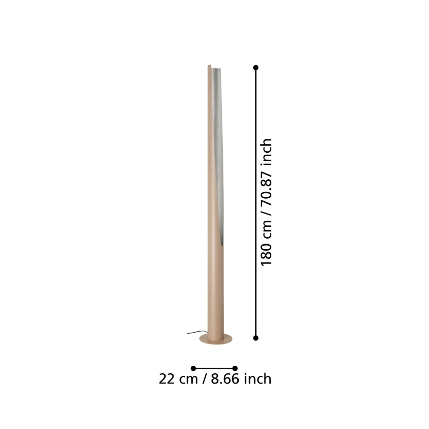 Eglo - Светодиодный торшер 1xGU10/5,7W/230V бежевый