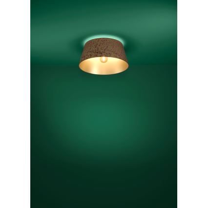 Eglo - Потолочный светильник 1xE27/25W/230V золотистый/розовый