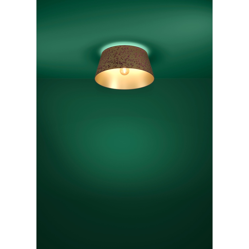 Eglo - Потолочный светильник 1xE27/25W/230V золотистый/розовый