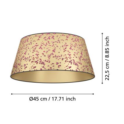 Eglo - Потолочный светильник 1xE27/25W/230V золотистый/розовый