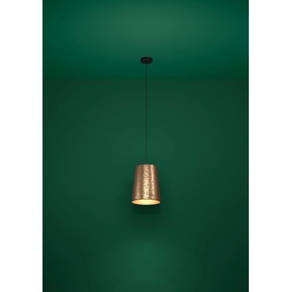 Eglo - Подвесная люстра 1xE27/25W/230V золотистый/розовый