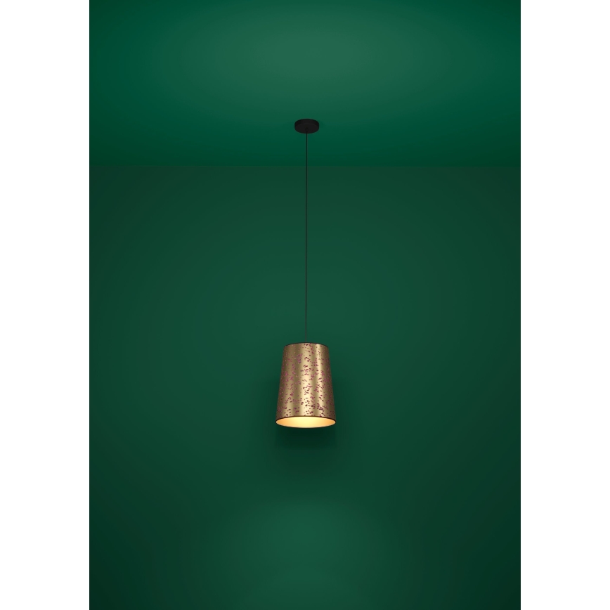 Eglo - Подвесная люстра 1xE27/25W/230V золотистый/розовый