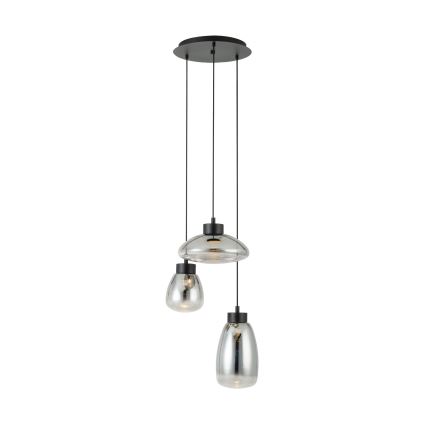 Eglo - Світлодіодна підвісна люстра з регулюванням яскравості 3xLED/5,4W/230V 2700K димчастий