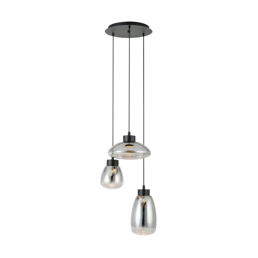 Eglo - Світлодіодна підвісна люстра з регулюванням яскравості 3xLED/5,4W/230V 2700K димчастий