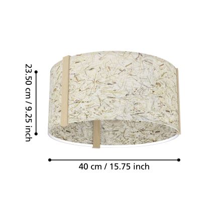 Eglo - Потолочный светильник 1xE27/25W/230V бежевый