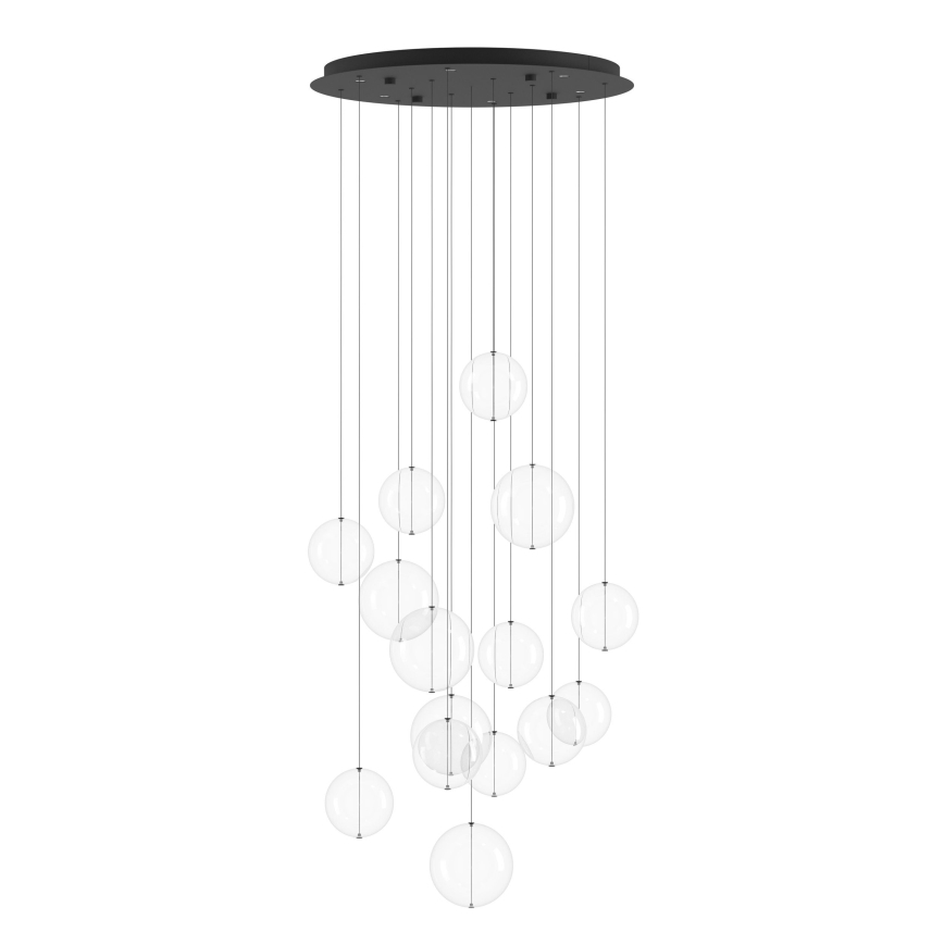 Eglo - Світлодіодна підвісна люстра з регулюванням яскравості 6xLED/4,2W/230V 3000K прозорий
