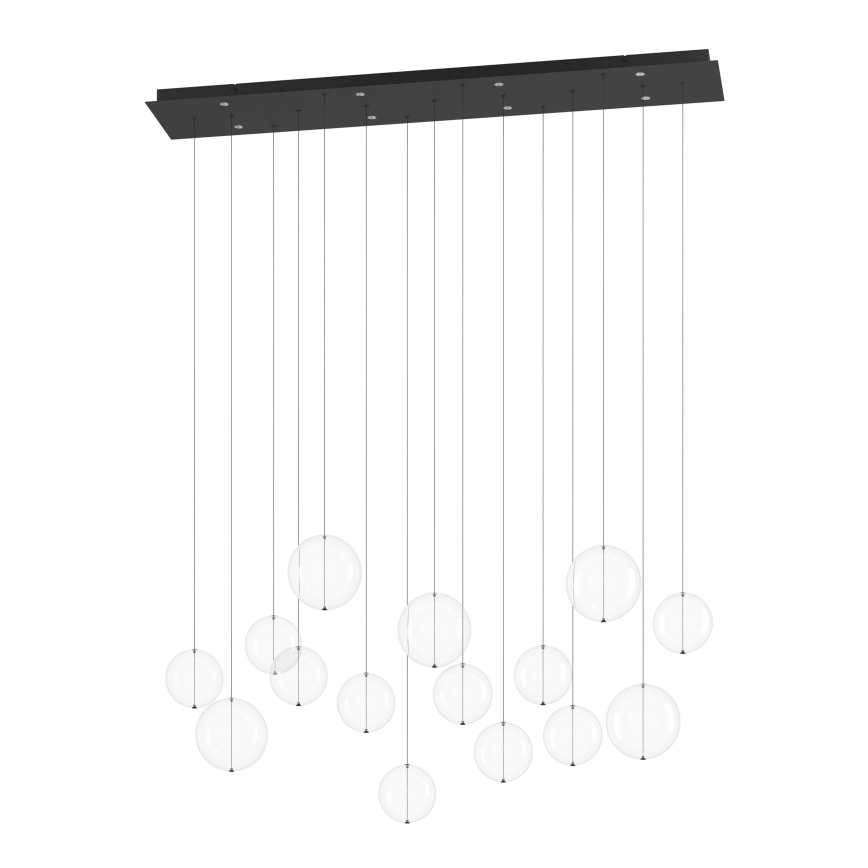 Eglo - Светодиодная подвесная люстра с регулированием яркости 8xLED/4,2W/230V 3000K прозрачная