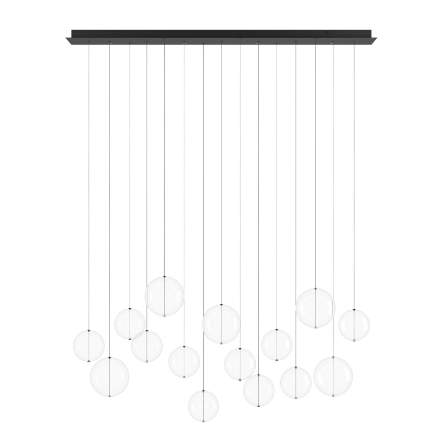 Eglo - Светодиодная подвесная люстра с регулированием яркости 8xLED/4,2W/230V 3000K прозрачная
