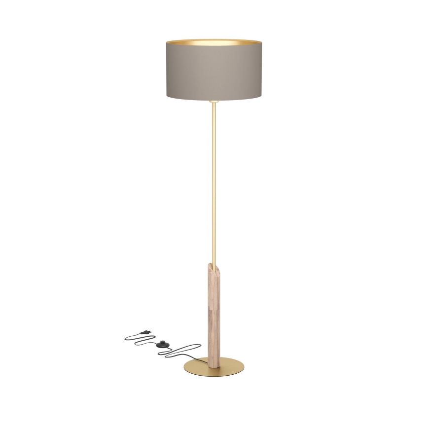 Eglo - Торшер 1xE27/40W/230V коричневий/золотий