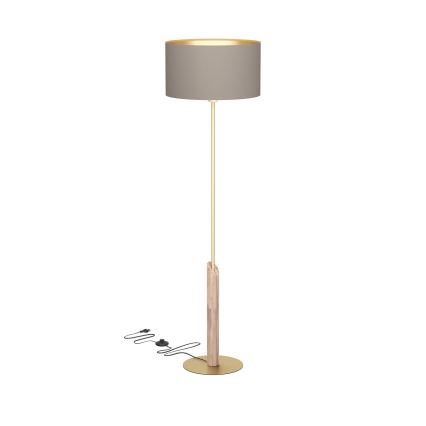 Eglo - Торшер 1xE27/40W/230V коричневый/золотистый