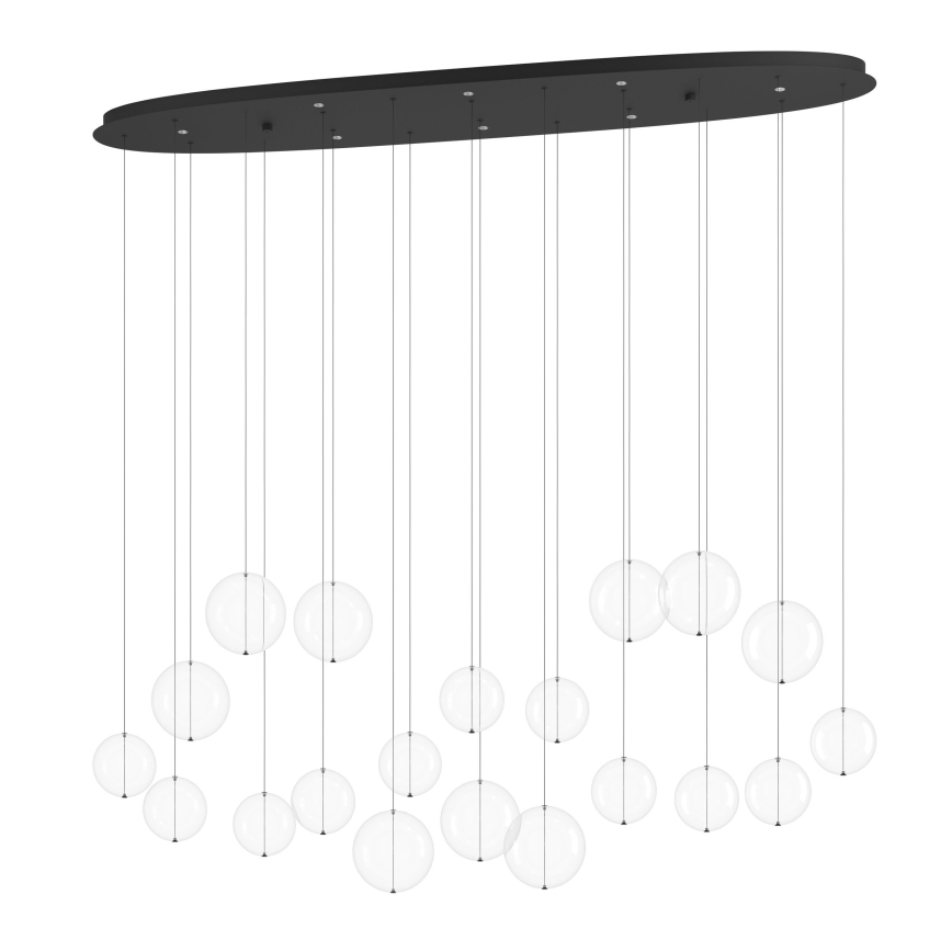 Eglo - Светодиодная подвесная люстра с регулированием яркости 8xLED/4,2W/230V 3000K прозрачная