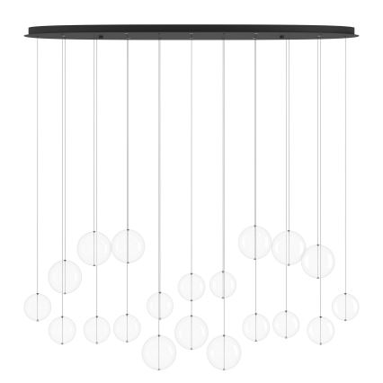 Eglo - Светодиодная подвесная люстра с регулированием яркости 8xLED/4,2W/230V 3000K прозрачная