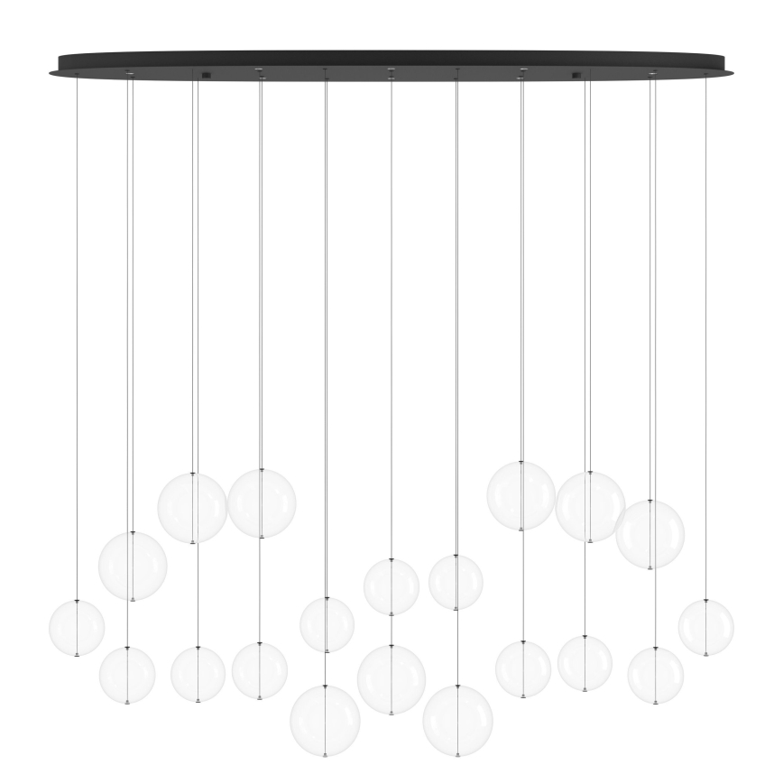 Eglo - Светодиодная подвесная люстра с регулированием яркости 8xLED/4,2W/230V 3000K прозрачная
