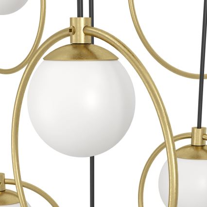 Eglo - Світлодіодна підвісна люстра з регулюванням яскравості 10xLED/3W/230V 3000K золотий