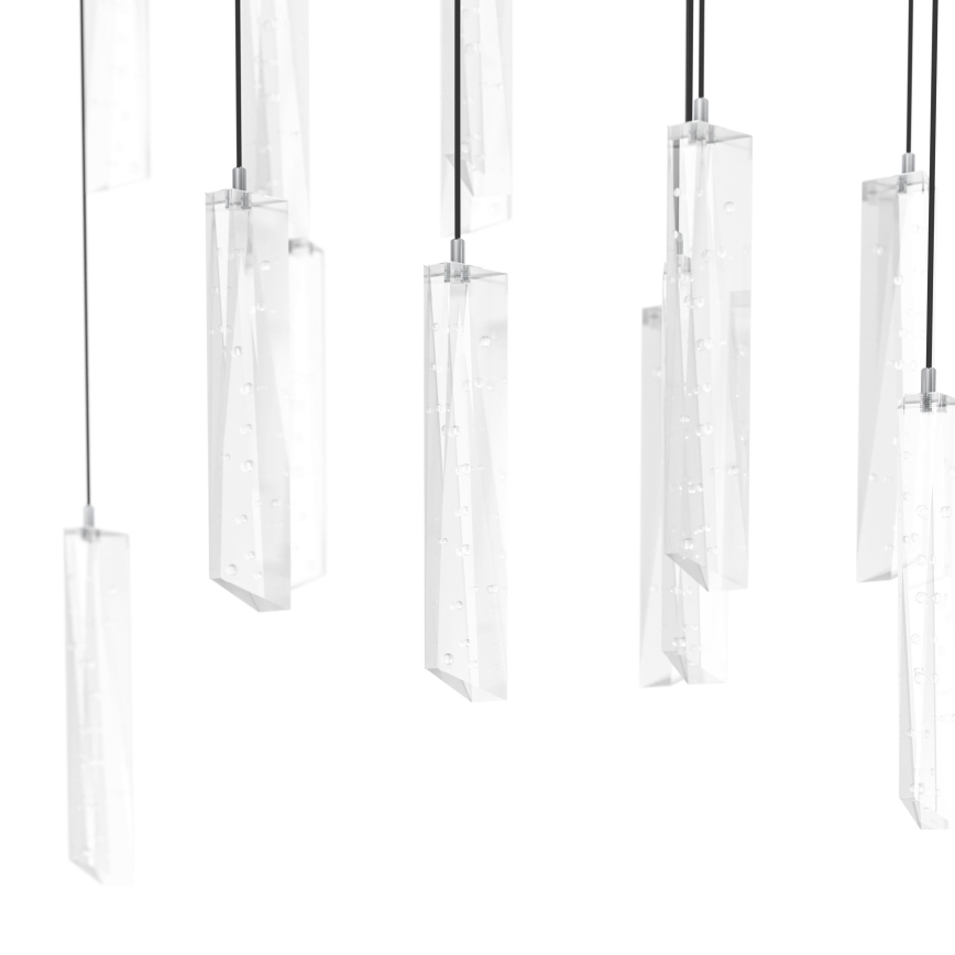 Eglo - Светодиодная подвесная люстра с регулированием яркости 8xLED/4,2W/230V 3000K прозрачная
