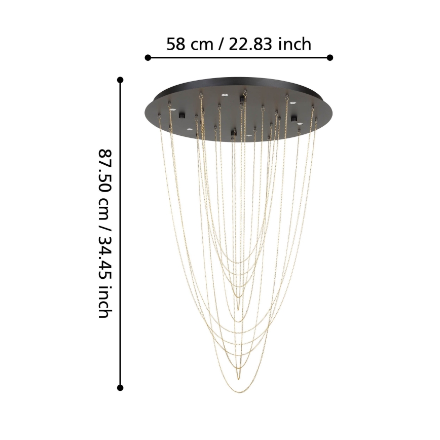 Eglo - Светодиодный потолочный светильник с регулированием яркости 6xLED/4,2W/230V 3000K