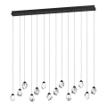 Eglo 390358 - Светодиодная подвесная люстра с регулированием яркости SINDICAT 14xLED/3W/230V черный/прозрачный